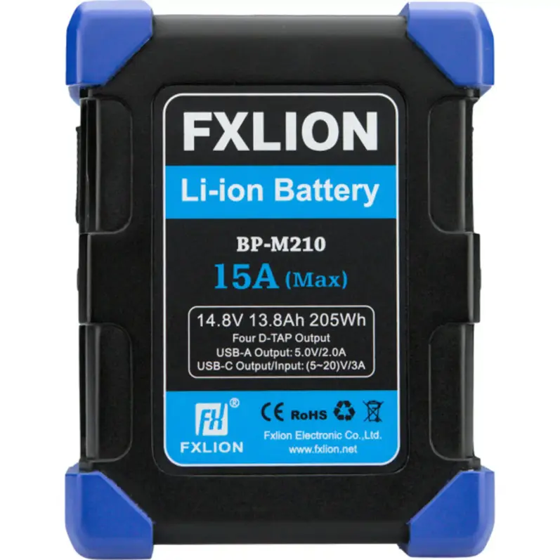 FXLion High-Power Square BP-M210 205Wh 14.8V V-Mount Battery